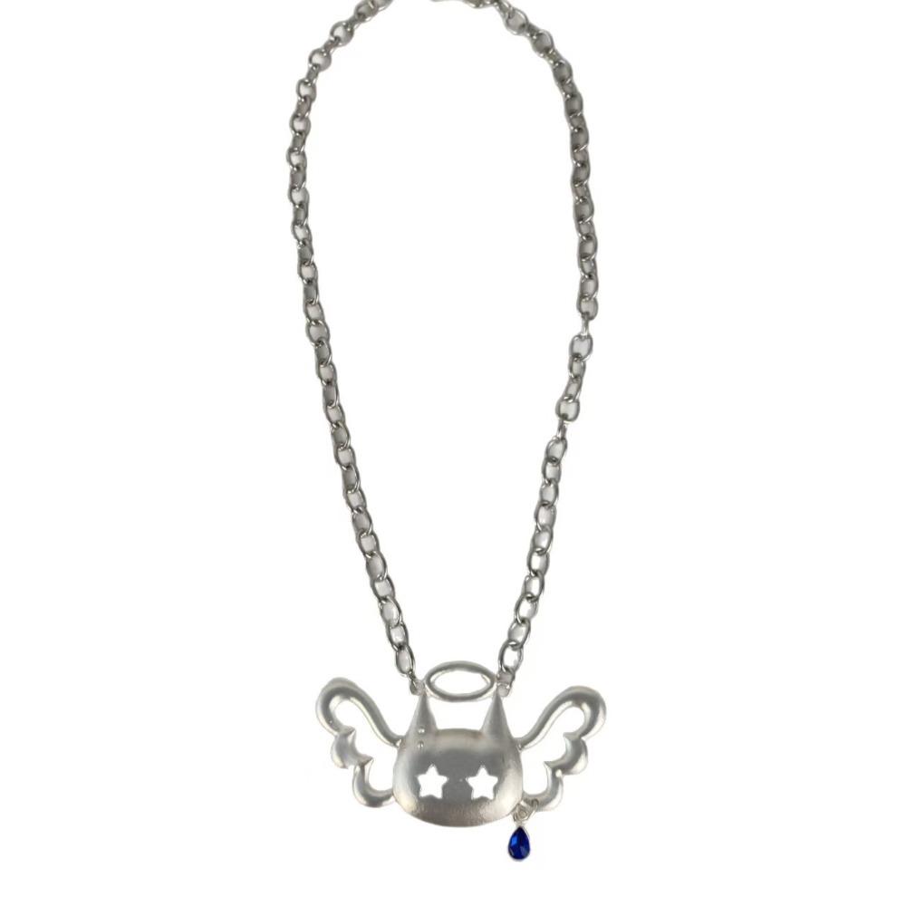Angel Wings Neck Chain Y2K Style Necklace Creative Pendant Necklace  Charm Accessories