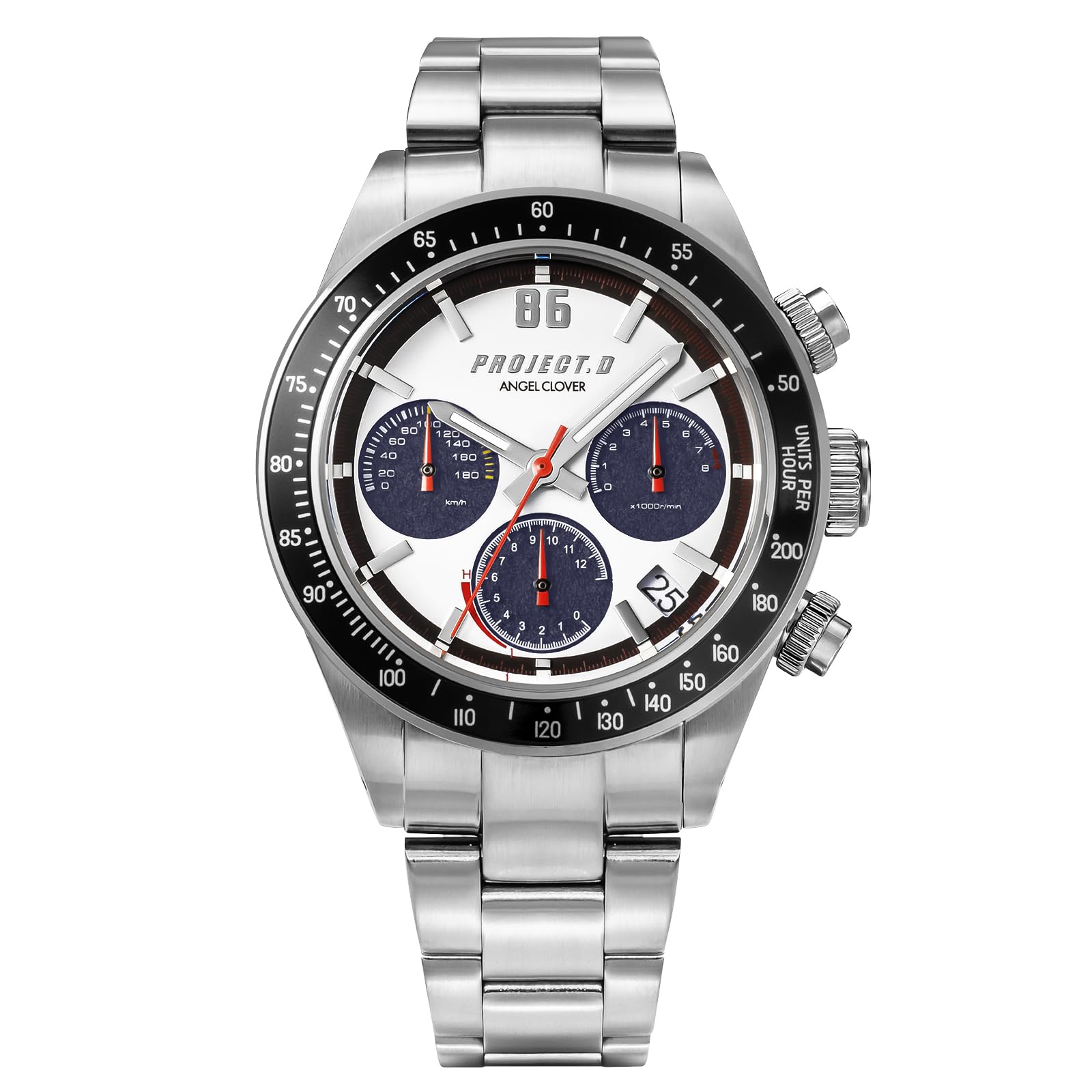 

[AngelClover] Initial D Collaboration Watch - Takumi Fujiwara TOYOTA AE86 Model - Solar Powered, 10 ATM Water Resistant, Mineral Glass, Silver Dial, I