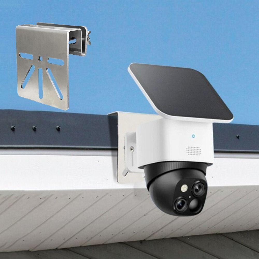 Rustproof Screws Security Camera Brackets Stainless Steel Solar Camera Bracket  Outdoor Use