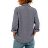 Women's Loose Fit Denim Top with Button