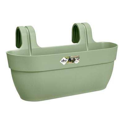 Jardinera ELHO Vibia Campana Colgador Fácil L - 24,1 x 46 x H26,5 cm - Verde pistacho - Plástico regenerado - Con reserva de agua