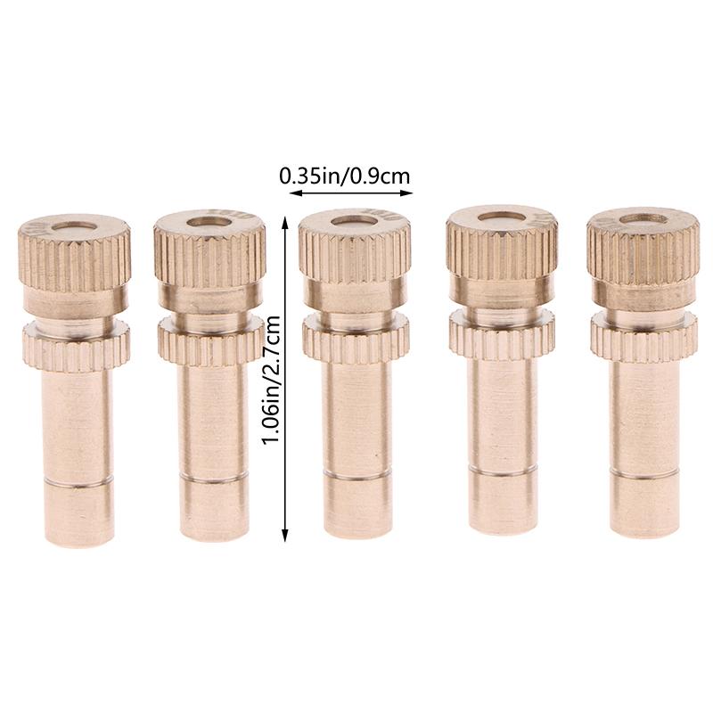 5Pcs 6Mm Quick Connect Mist Sprayer Atomizing Misting Nozzle Garden Water Irrigation Sprinkler For Misting Cooling System
