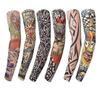 6 Pcs Fashion Nylon Fake Temporary Tattoo Sleeves Arm Stockings Halloween Tattoo Soft For Men Women