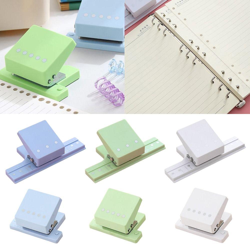 Mini Size Paper Hole Puncher 3/5-Hole DIY Book Page Stitcher Hole Punching Machine  School Office