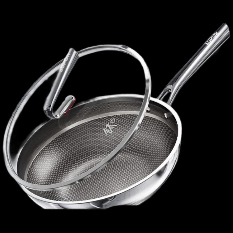 Supor Lightweight Uncoated Titanium Wok 30cm
