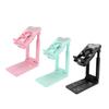 Cell Phone Cooler Stand Height Adjustable Mobile Phone Radiator Fan with Colorful RGB Lights for Liv