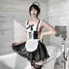 Women's Fun Loving Heart Maid Apron Lace Sexy Maid Suit Game Uniform Sexy Lingerie Cosplay