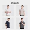 Langdeng Men's Cooling & Anti-Bacterial Baseball Collar T-Shirt
