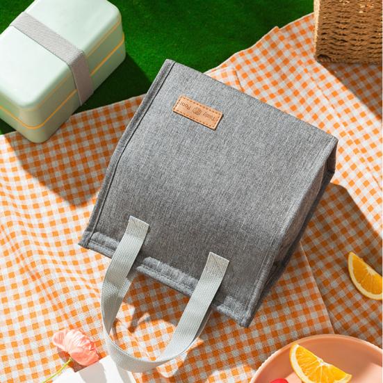 Lunch Bag Cold Heat Preservation Portable Handle Good Sealing Strong Load Bearing Waterproof Large Capacity Bento Box Bag School Supply