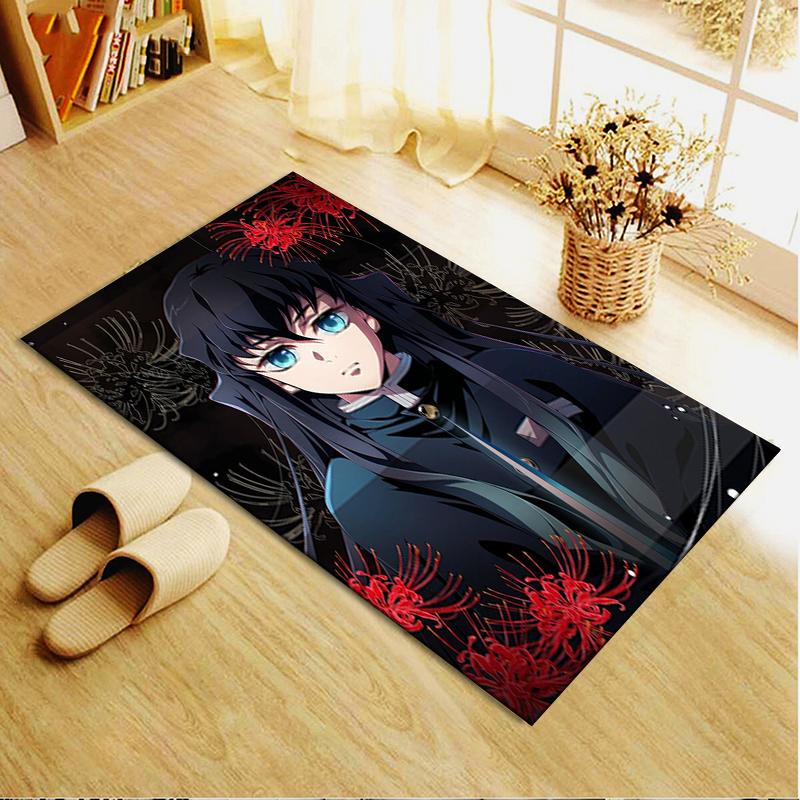 2025 New Muichiro Tokito Carpet Rug for Living Room Bedroom Home Sofa Decoration,Kids play Non-slip Floor Mat 93