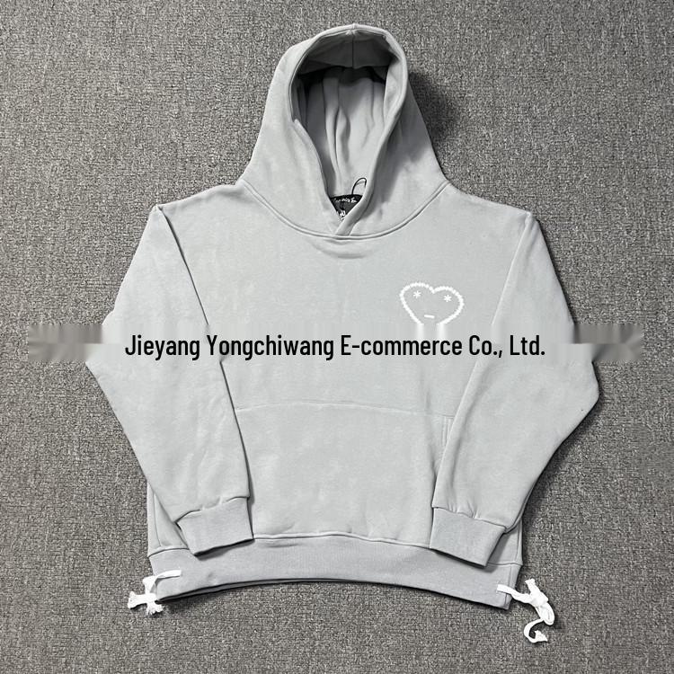 

European & American Hip-Hop Love Sports Fleece Tracksuit - Sweatshirt & Sweatpants Winter Trendy Style S