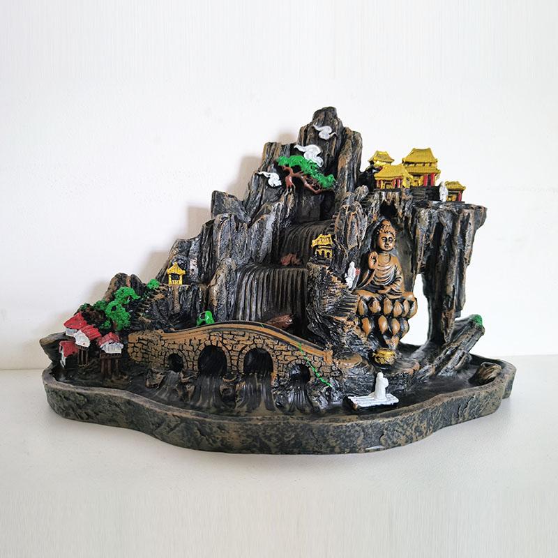 

Big Size Backflow Incense Burner Retro Entrance Hall Decoration Ornaments Ceramic Cone Censer for Ornamental Fragrance