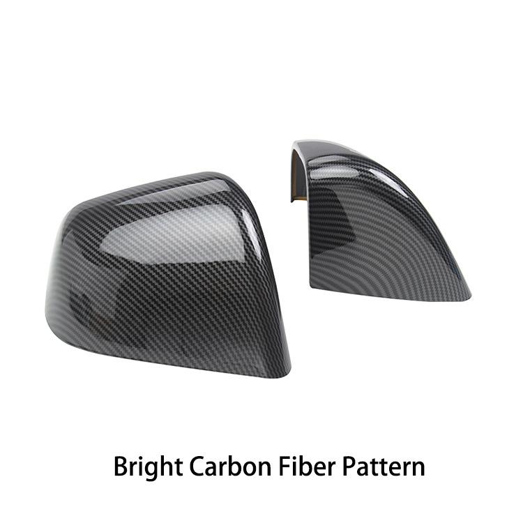 Pasta z uhlíkových vláken Boční kryt zrcátek dveří pro Tesla Model Y Auto Exteriérové ​​příslušenství Boční kryty Zadní kryt Model Y Příslušenství