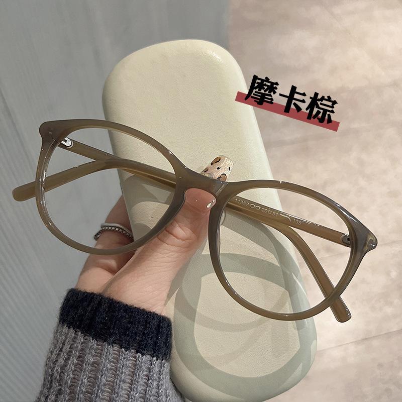 High Quality Frame For Women'S Glasses Round Shape Material Computer Glasses Blue Light Blocking Glass Frame Man