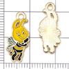 Set of 20 Yellow Enamel Bee and Beehive Pendants for DIY Bracelets and Necklaces