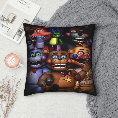 Warm Home FNAF Five nightsDecoration Pillowcase Merch  Pillow Covers Square Multi Size