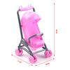 2 in 1 Baby Stroller Pram Model Kids Toy DIY Miniature Dol-lhouse Accessories