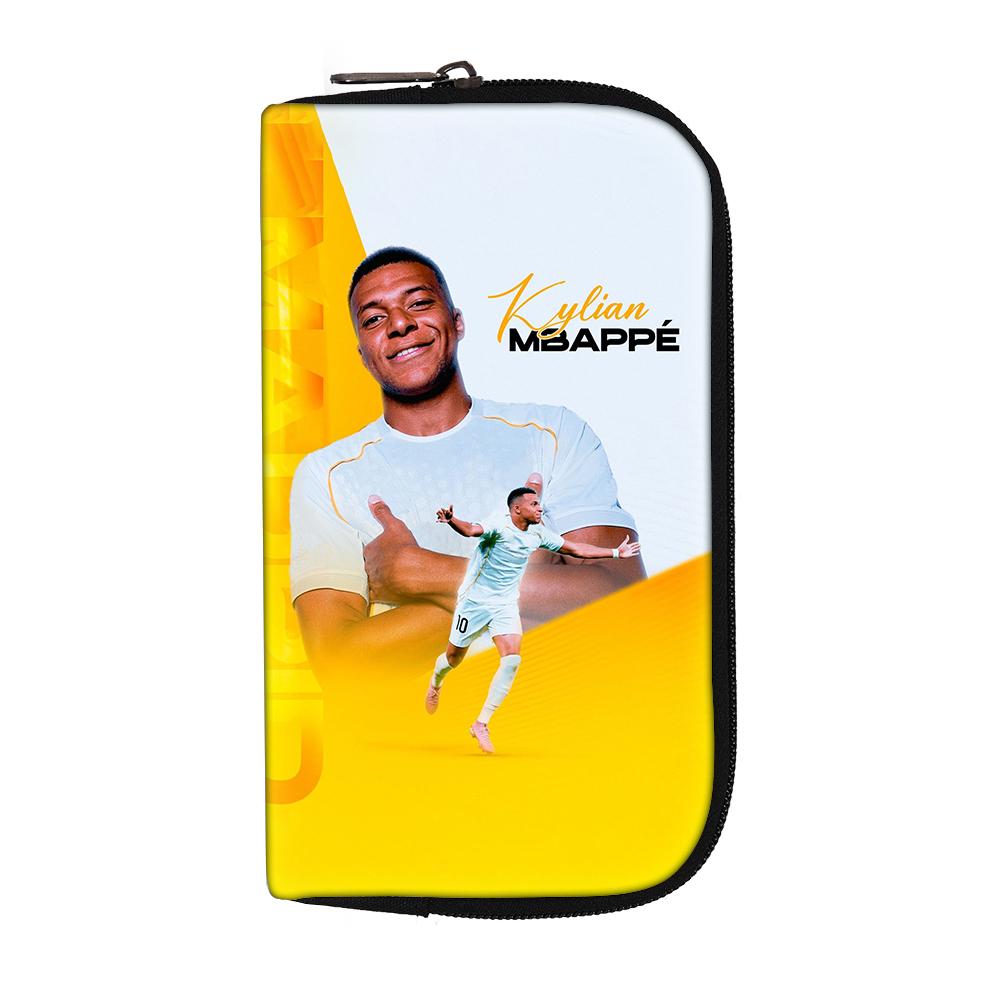 Women Men Clutch Bag headphone bag M-Mbappe Wallets Portable Money Coin Purse Credit Card Money Bags Football Star storage bag