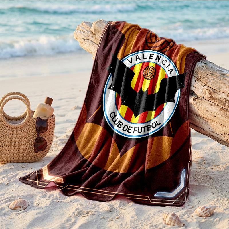 Toalla de Playa de Microfibra con Estampado del Valencia CF Secado Rápido Absorbente Toalla Grande para Playa Natación Viajes