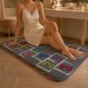 A-Alphabet Hopscotch Play Rug Floor Mat Soft Flannel Non-Slip Rug Washable Floor Mat for Living Room Bedroom Home Decor
