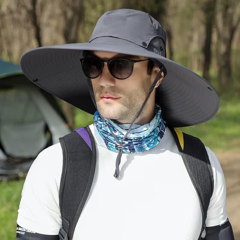 Quyoubang Removable Brim Sun Hat хаки