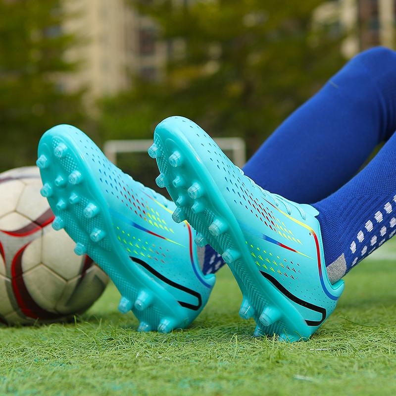 Mens Football Shoes Training Artificial Captain Football Shoes for Kids Boys Soccer Shoes