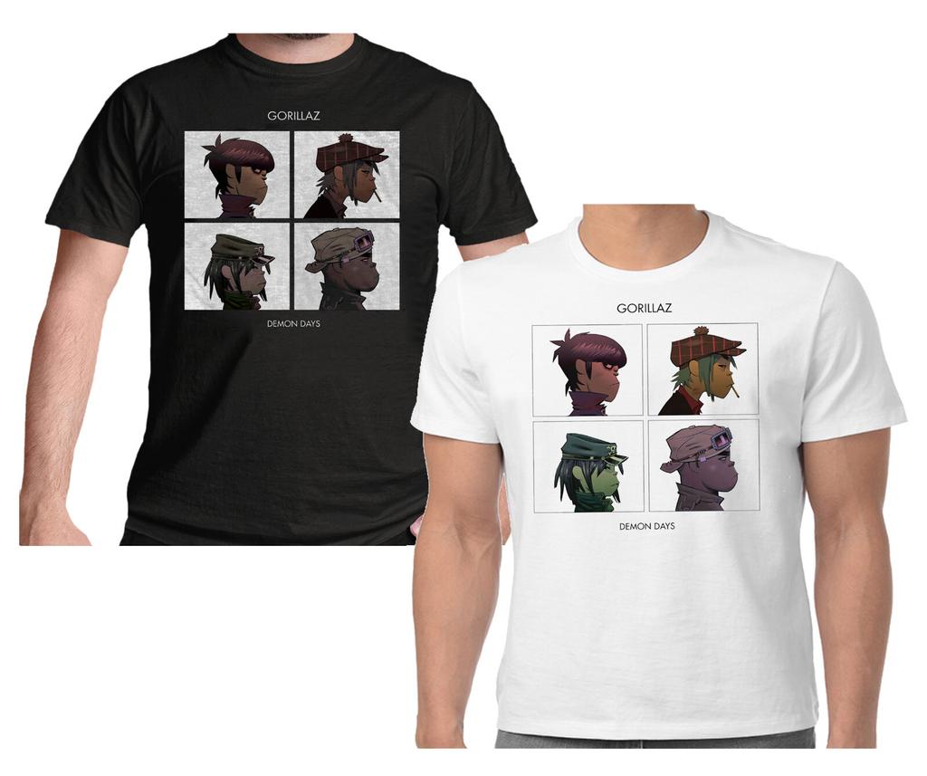 Official Gorillaz T Shirt Demon Days White Or Black New S To 2XL