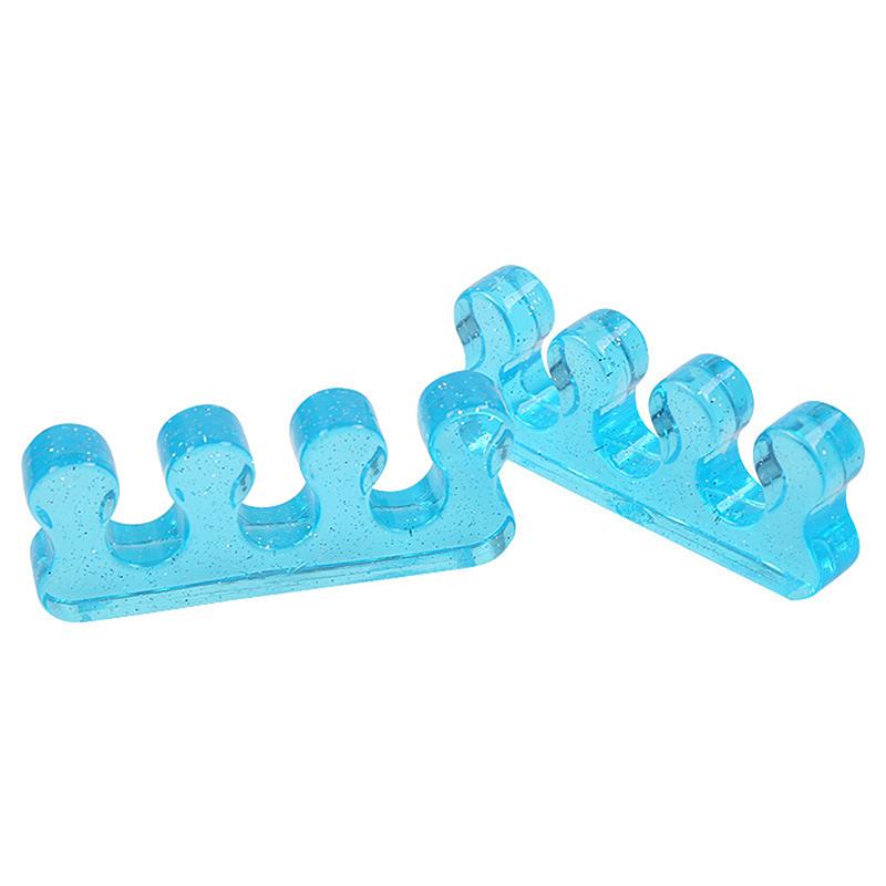 2Pcs Soft Silicone Toe Separator Flexible Finger Spacer Manicure Pedicure Tool