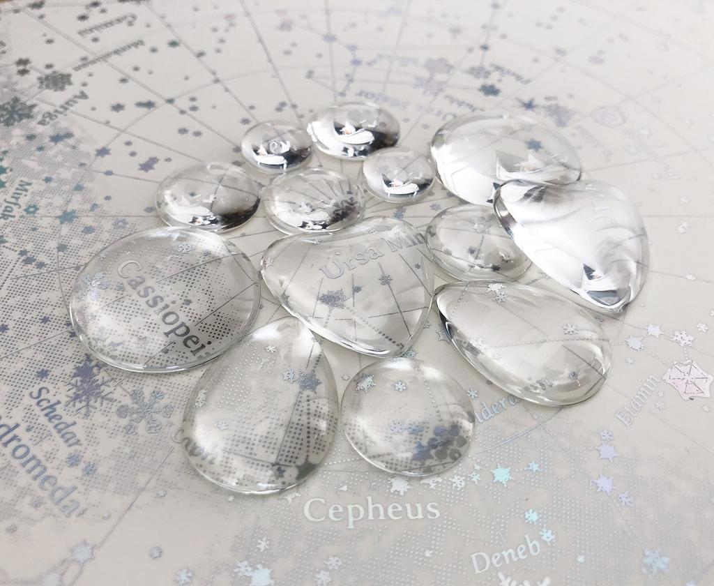 Gakken Craft Glass Cabochon Starry Sky Drop Accessories 6 and A750764 Girls' (Ages Up)