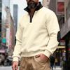 2025 New Autumn and Winter Men's Loose Stand Collar Zipper Sweatshirt