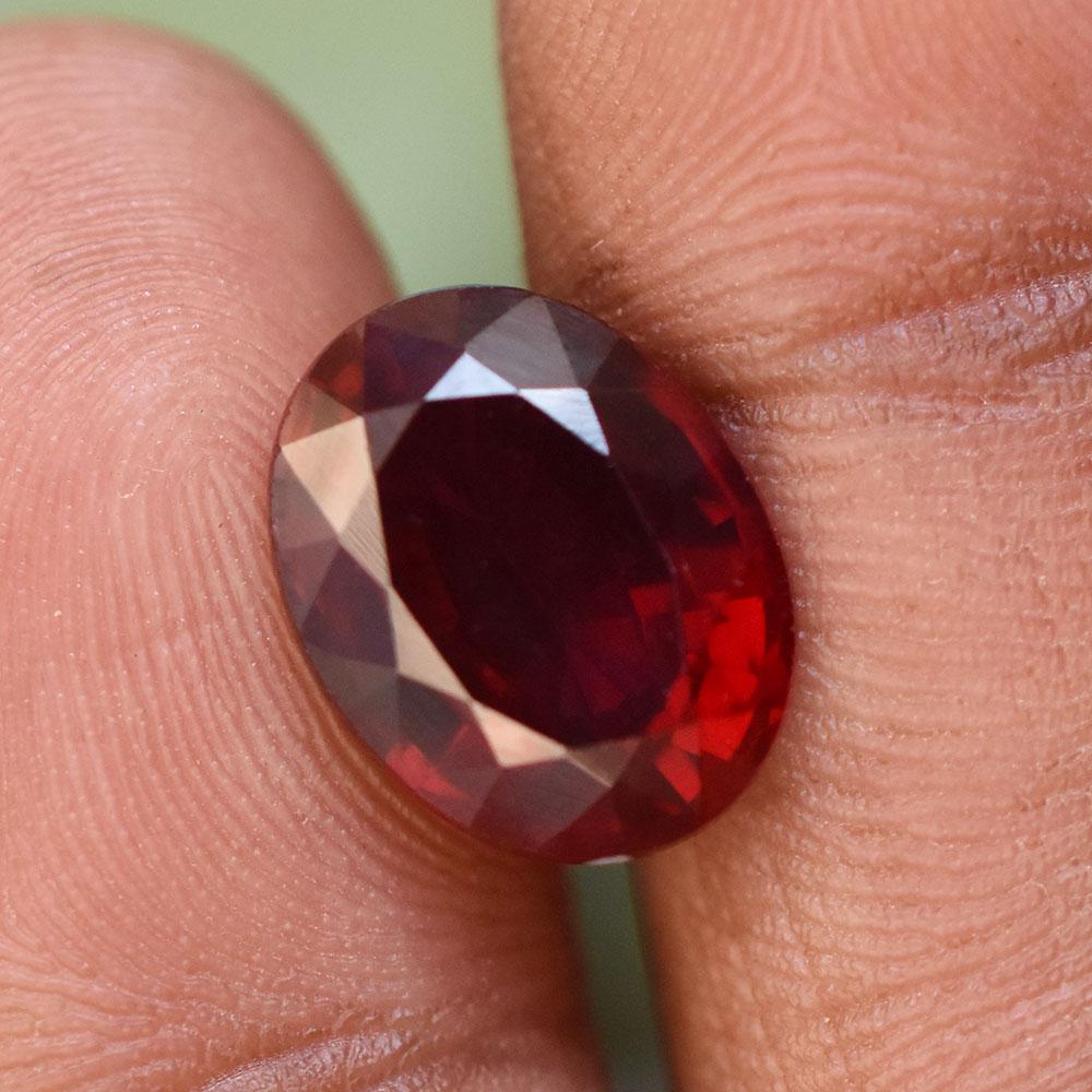 Natural Red Ruby Loose Gemstone 6 ct Oval Shape Intense for Collection for Jewelry Making and Crafts
