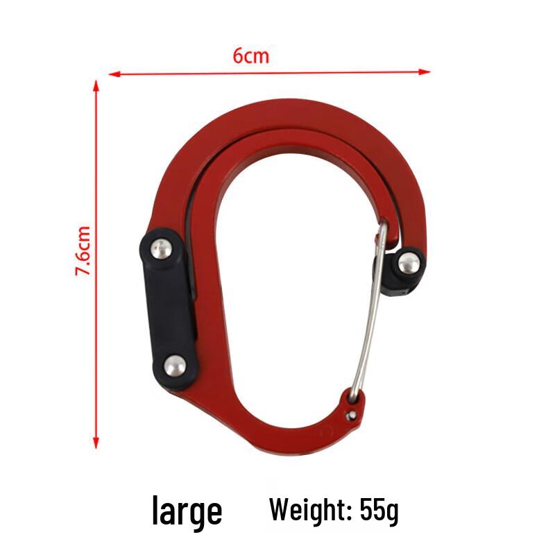 Outdoor D-Type Aluminum Carabiner Hook