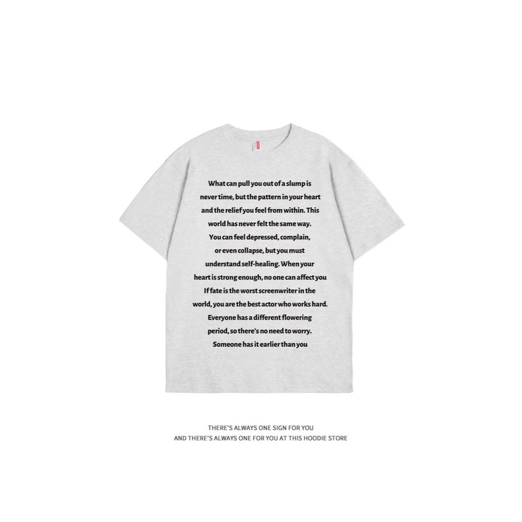 Letter printing casual style short-sleeved t-shirt women's summer new trendy brand loose and versatile inner half-sleeved top
