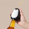 Yousheng 2Pcs Cute Penguin Bottle Opener, Push Down Beer Cap Remover with Magnet, One Touch Lever Tool for Soda Drinks, Kitchen Bar
