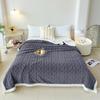 Lambswool Plush Diamond Plaid Winter Blanket, Thick & Warm, Customizable