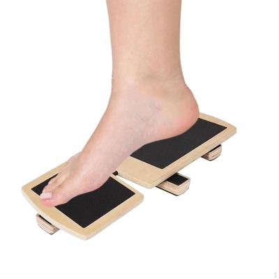 Wooden Balance Board Exerciser Stability Exercises Training Equipment Single Ankle