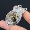 Wedding Gift For Her 925 Silver Natural Turritella Agate Gemstone Pendant