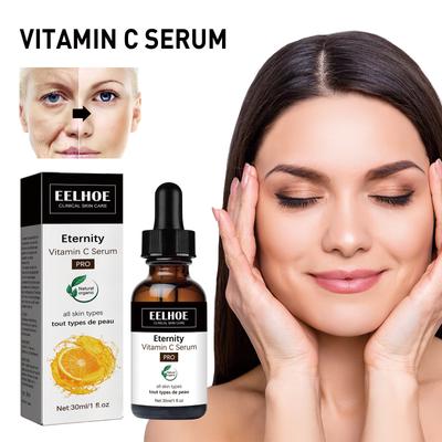 30ml Vitamin C Serum Vitamin C Serum Whitening VC Essence Oil Topical Facial Serum with Hyaluronic Acid Vitamin E Serum
