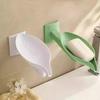 LIEI Leaf-Shaped Suction Cup Draining Soap Dish