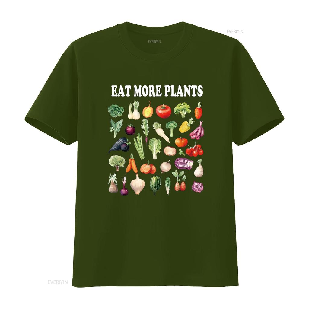 Eat More Plants Vegetables Botanical Gardening Retro T Shirt vintage Washed Comfortable designer clothes graphic Soft