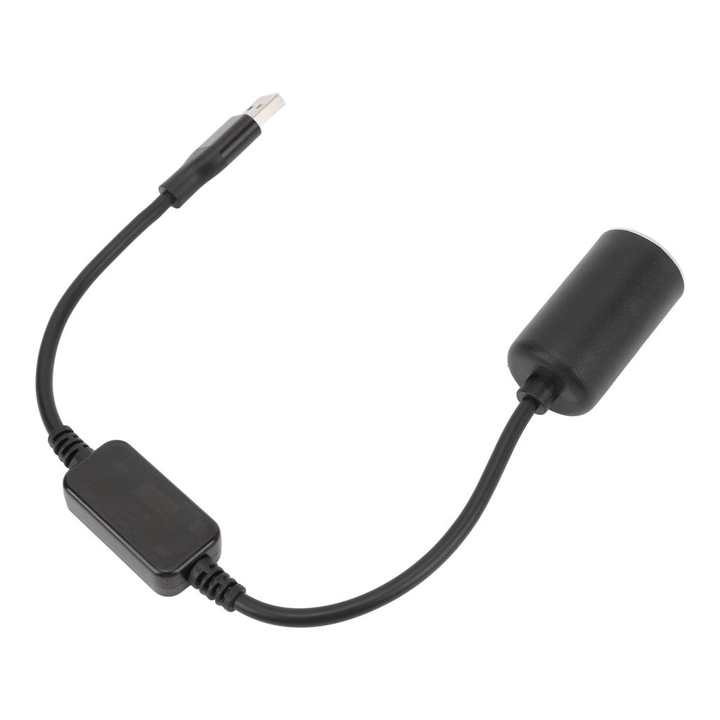 USB Male To 12V 8W Cigarette Lighter Socket Adapter Female Converter Power Cable for Driving Recorder Dash Cam GPS Car