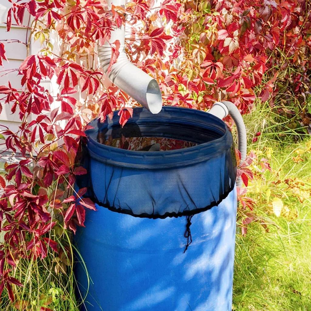 Outdoor Mesh Cover Netting for Rain Barrels PE Water Collection Buckets Tank Rain Harvesting Tool Protector For Garden