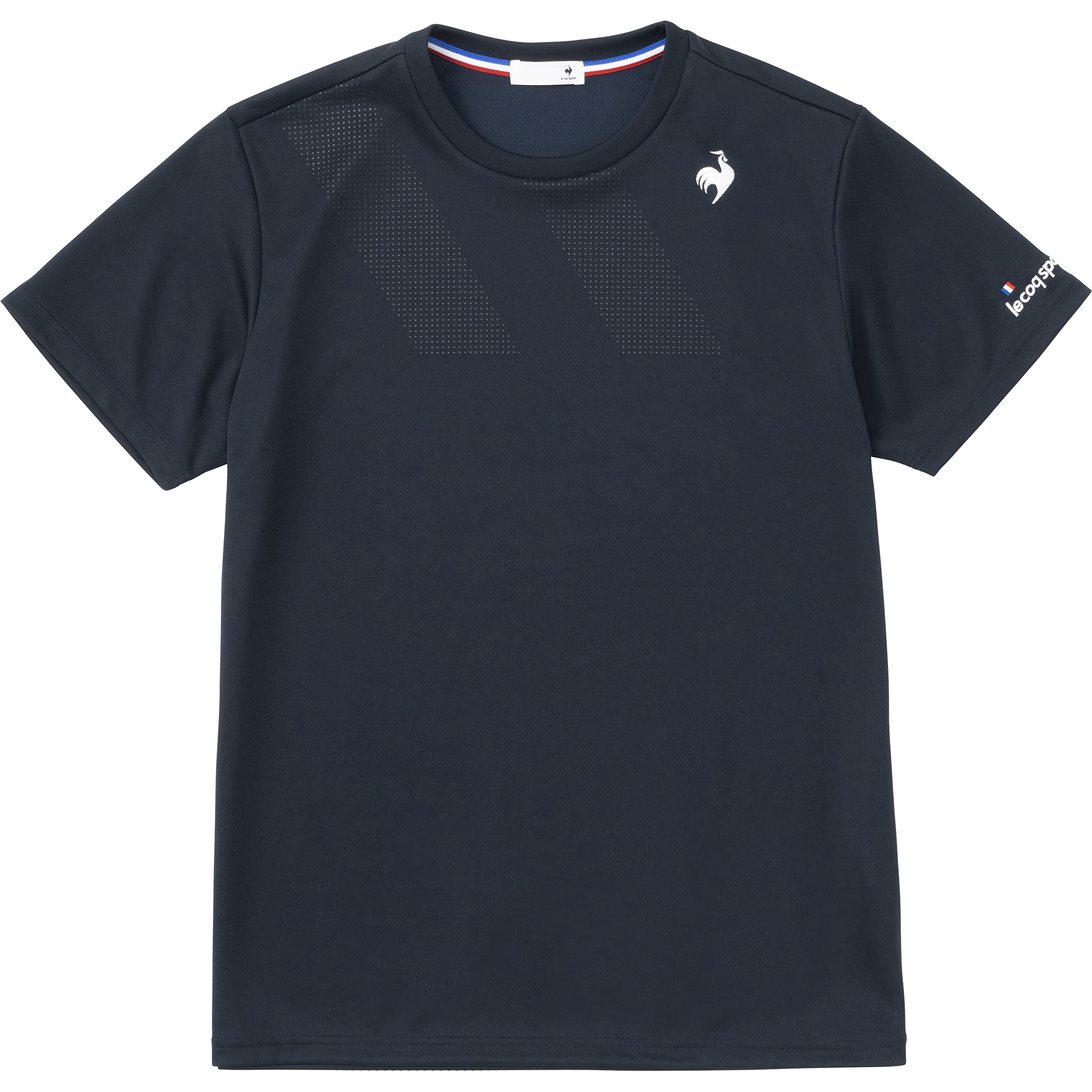 

Футболка Coq с коротким рукавом Game Tennis Team Practice Sweat Quick UV JTA Officially Official NV L [Le Sportif], футболка, матчевая, впитывающая, сушка,