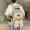 Schoolbag Junior high school college students class schoolbag Korean version leisure large capacity Harajuku school commute storage backpack