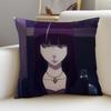 Mysterious DDeath ParadeS Cushion Cover Breathable and skinfriendly linen pillowcase square removable and washable cushion