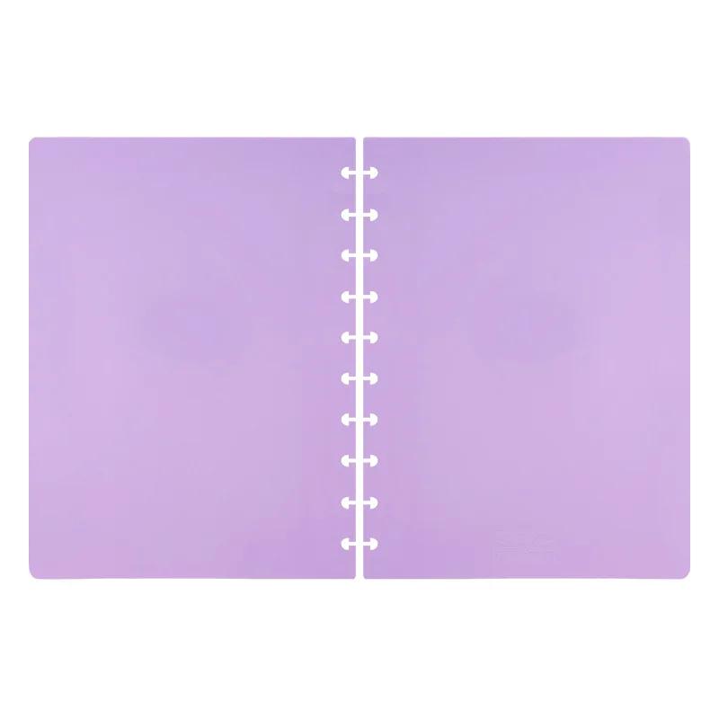 Fromthenon Mushroom Hole Loose Leaf Notebook Cover Photo Album Shell Frosted Transparent Shell PP Material Production Stationery