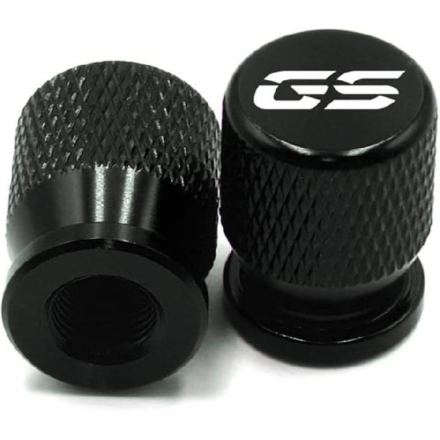 Motorcycle Accessories Wheel Tire Valve Cap Cover for BMW F850GS F 850 GS R1200GS R1250GS R 1200GS R1250 GS R 1250 LC ADV (Black)