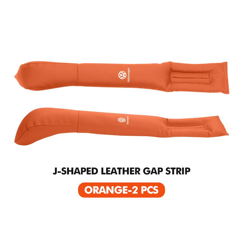 J-shaped Leather Car Seat Gap Filler Anti-drop Seat Seam Strip For Volkswagen VW Polo Jetta Sagitar Magotan Passat B5 B6 B7 CC Ze8