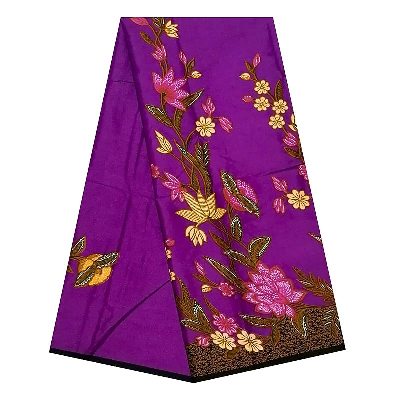 

KINOKINO Thailand batik pattern cotton print material asian ethnic cloth (J)