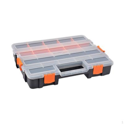 Compact Organizer Box with Detachable Sections for Tools And Small Parts